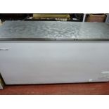 *A GRAM COMMERCIAL DEEP FREEZE CHEST CABINET with stainless steel lid E/T