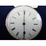 A LE ROY FILS OPEN FACED POCKET WATCH, believed eighteen carat yellow gold, the white enamel off