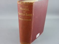 BOOK - 'An Illustrated Manual of British Birds' by Howard Saunders, second edition, 1899