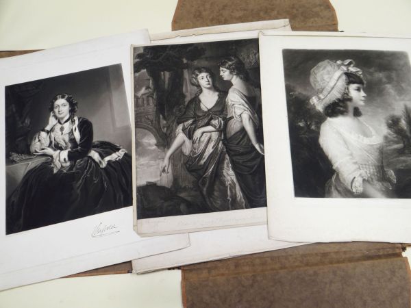 VARIOUS engravings - portfolio of portraits mainly from nineteenth century
