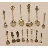 A COLLECTION OF VARIOUS CONTINENTAL SILVER & METAL SPOONS