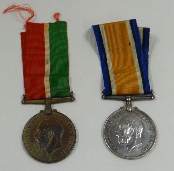 1914-1918 CAMPAIGN MEDAL & MERCANTILE MARINE MEDAL TO JOHN CAVANAGH with ribbons, an interesting - Image 3 of 3