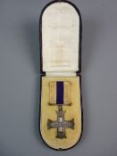 MEDALS - A MILITARY CROSS AWARD AND RIBBON in original presentation case (recipient unknown)