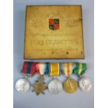 MEDALS - A DISTINGUISHED CONDUCT MEDAL GROUP (fully marked) to include a George V DCM 300069 Pte