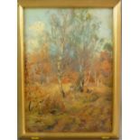 JULIUS OLSSON oil on canvas - treescape, signed and dated 1930, 41 x 29 cms