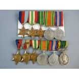 MEDALS - A GROUP OF SIX 2885252 Bdr. R. Atkins.R.A. 1939-45 Star, the Africa Star with first army