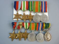 MEDALS - A GROUP OF SIX 2885252 Bdr. R. Atkins.R.A. 1939-45 Star, the Africa Star with first army