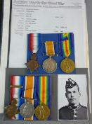 MEDALS - A 1914 STAR AND BAR TRIO to 6858 Pte Albert Wickes, First Battalion Royal Scots