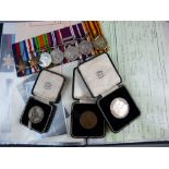 MEDALS - A WWII SEVEN MEDAL GROUP to include Meritorious Service, 1939-45 Star, France and Germany
