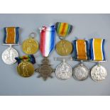 MEDALS - WWI 1914-15 STAR (L-35267 Gnr.A.Bmbr.A.Williams.R.F.A.), a WM & Victory (47460 Pte.H.