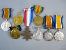 MEDALS - WWI 1914-15 STAR (L-35267 Gnr.A.Bmbr.A.Williams.R.F.A.), a WM & Victory (47460 Pte.H.