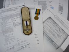 MEDALS - MAJOR JOHN MORRIS, MILITARY CROSS AND VICTORY MEDAL PAIR, killed in action 7th October