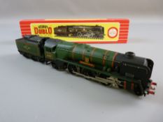 MODEL RAILWAY - Hornby Dublo 2235 West Country 'Barnstaple' in replica box with instructions,