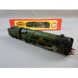 MODEL RAILWAY - Hornby Dublo 2235 West Country 'Barnstaple' in replica box with instructions,