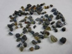 A PARCEL OF AUSTRALIAN SAPPHIRES, approximately 15.5 grms of uncut Australian sapphires,