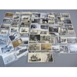 GERMAN WWII PHOTOGRAPHICS, approximately one dozen sleeves of personal and group uniformed personnel