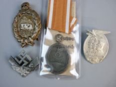 GERMAN THIRD REICH BADGES & WEST WALL MEDAL to include a 1936 Second SA Nordmark Treffen meeting
