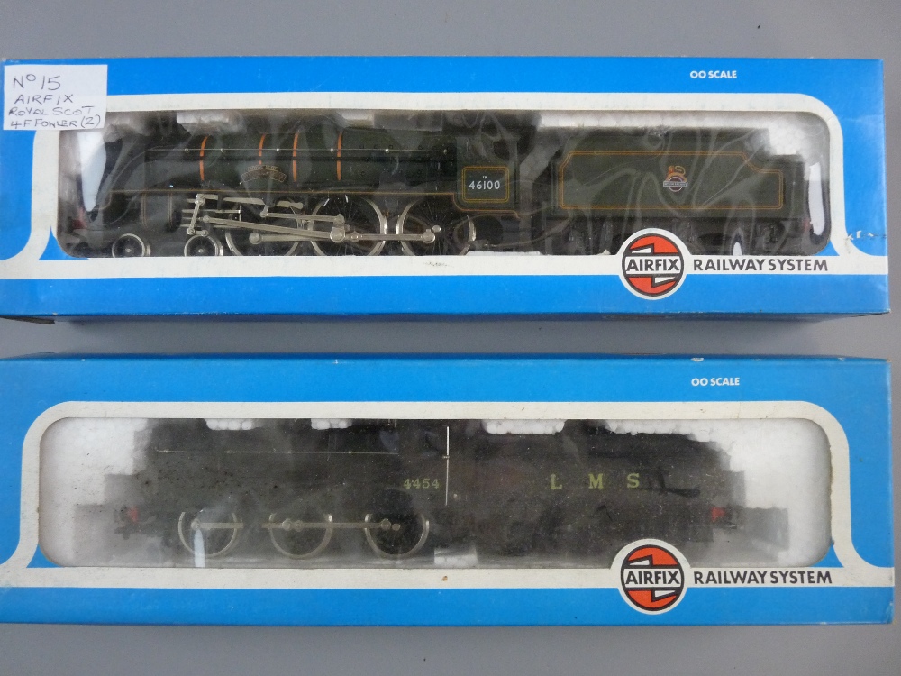MODEL RAILWAY - Airfix 4-6-0 BR 'Royal Scot', boxed with instructions with Airfix 4F Fowler LMS,