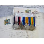 MEDALS - MM AND 1914-15 STAR TRIO fully marked to R-13533 Pte. George W. Wheeler, 2nd K.R.R.C.,