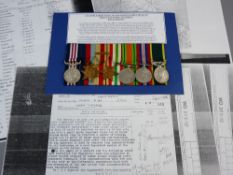 MEDALS - A WWII MILITARY MEDAL GROUP OF SEVEN awarded to 2580853 Sjt. Lester Cotterell, Royal