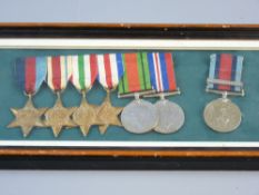 MEDALS - A WWII GROUP OF SIX with Normandy campaign to include 1939-1945 Star, Africa, Italy and