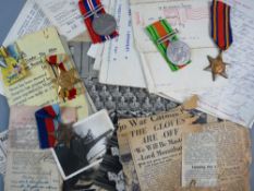 MEDALS - WWII CAMPAIGN GROUP OF FIVE to Cpl. Ron Roberts, 1939-45 Africa and Burma Stars with War