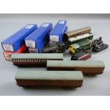 MODEL RAILWAY - Ten Hornby Dublo three rail coaches, five in replica boxes including 4048, 4049