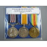 MEDALS - A 1914-1919 MM GROUP OF THREE, fully marked Military medal VWM & Victory awarded to no.