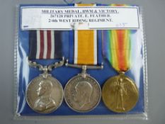 MEDALS - A 1914-1919 MM GROUP OF THREE, fully marked Military medal VWM & Victory awarded to no.