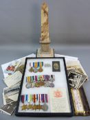 MEDALS - WWI/WWII McCONNELL FAMILY AWARDS, 1914-15 Star, 1914-18 War medal, 1914-19 Victory medal (