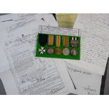 MEDALS - ORDER OF ST JOHN, WWI/WWII GROUP OF FIVE, St John Officer medal (some white enamel