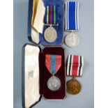 MEDALS - FOUR CIVIL SERVICE AWARDS to various recipients, Faithful Service to David McLaren, a Civil