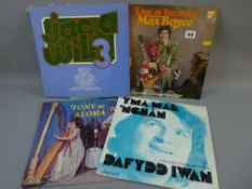 FOUR WELSH LP RECORDS - 'Max Boyce Live at Treorchy', 'Jac a Wil', 'Dafydd Iwan' and 'Toni ac