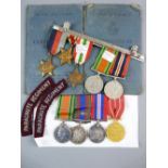 MEDALS - WWII UN-NAMED PARATROOPER GROUP OF FIVE, 1939-45 Star trio with Defence and War medals, a