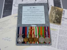 MEDALS - A MILITARY MEDAL GROUP OF SIX awarded to 986021 Gunner Harry Moore, 1st Field Regiment
