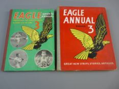 AN EAGLE ANNUAL NO. 3 (cover and spine sound, pages intact) and an Eagle Sport Annual No. 3 (spine