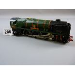 MODEL RAILWAY - Hornby Dublo 2235 West Country 'Barnstaple', unboxed locomotive only, small