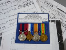 MEDALS - A FULLY MARKED DCM AND 1914-15 STAR TRIO awarded to 10884 Pte. W. G. Chance, Royal North