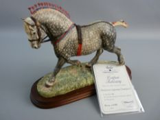 BORDER FINE ARTS SCULPTURE 'PERCHERON SUPREME CHAMPION', limited edition (714/950), sculpted by Anne