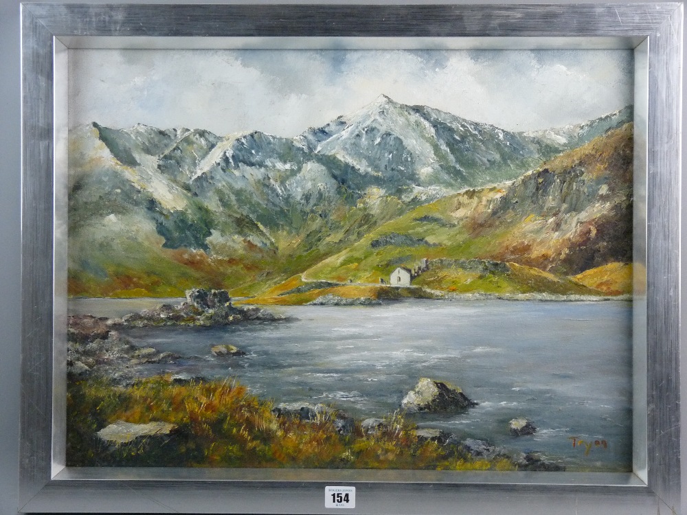 THELMA RYAN oil on canvas - Llyn Llydaw, Snowdonia, signed and entitled verso, 45 x 59 cms