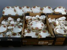 ROYAL ALBERT 'OLD COUNTRY ROSES' one hundred and sixty plus pieces of dinner and teaware, plus