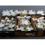 ROYAL ALBERT 'OLD COUNTRY ROSES' one hundred and sixty plus pieces of dinner and teaware, plus