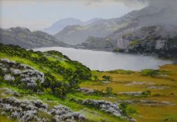 ALFRED OLIVER & DAUGHTER GRACE OLIVER oils on board - Snowdonia landscapes, one signed by Alfred