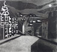 PAUL GREER a pair of artist proof etchings - 'Criccieth Tonight' and 'Nant Gwrtheyrn', each