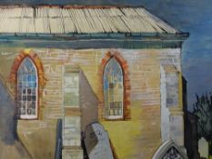 EVELYN BREARLEY watercolour - Zion Baptist Chapel, Glascoed, signed, 39.5 x 49cms