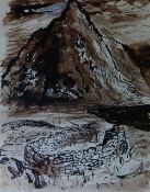 JOHN PIPER set of three prints - comprising 'Bethesda, North Wales', 26 x 20cms and 'Anglesey