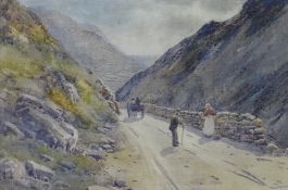 WARREN WILLIAMS ARCA coloured limited edition (144/200) print - Sychnant Pass, Conwy and figures