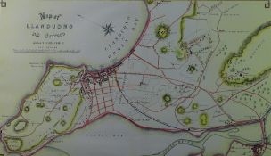 UNKNOWN CARTOGRAPHER coloured and tinted into a scale of 4ins:1mile - A map of Llandudno and