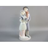 A LLADRO FIGURAL GROUP 'Carol Singers', no. 6128 to the base, 27 cms high