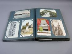 A VINTAGE ALBUM OF TWO HUNDRED AND EIGHTY PLUS POSTCARDS, Wales and North Wales, city street scenes,